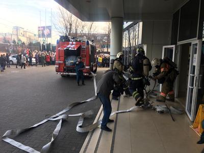 В бизнес-центре «Меркурий» прошли учения по пожарной безопасности