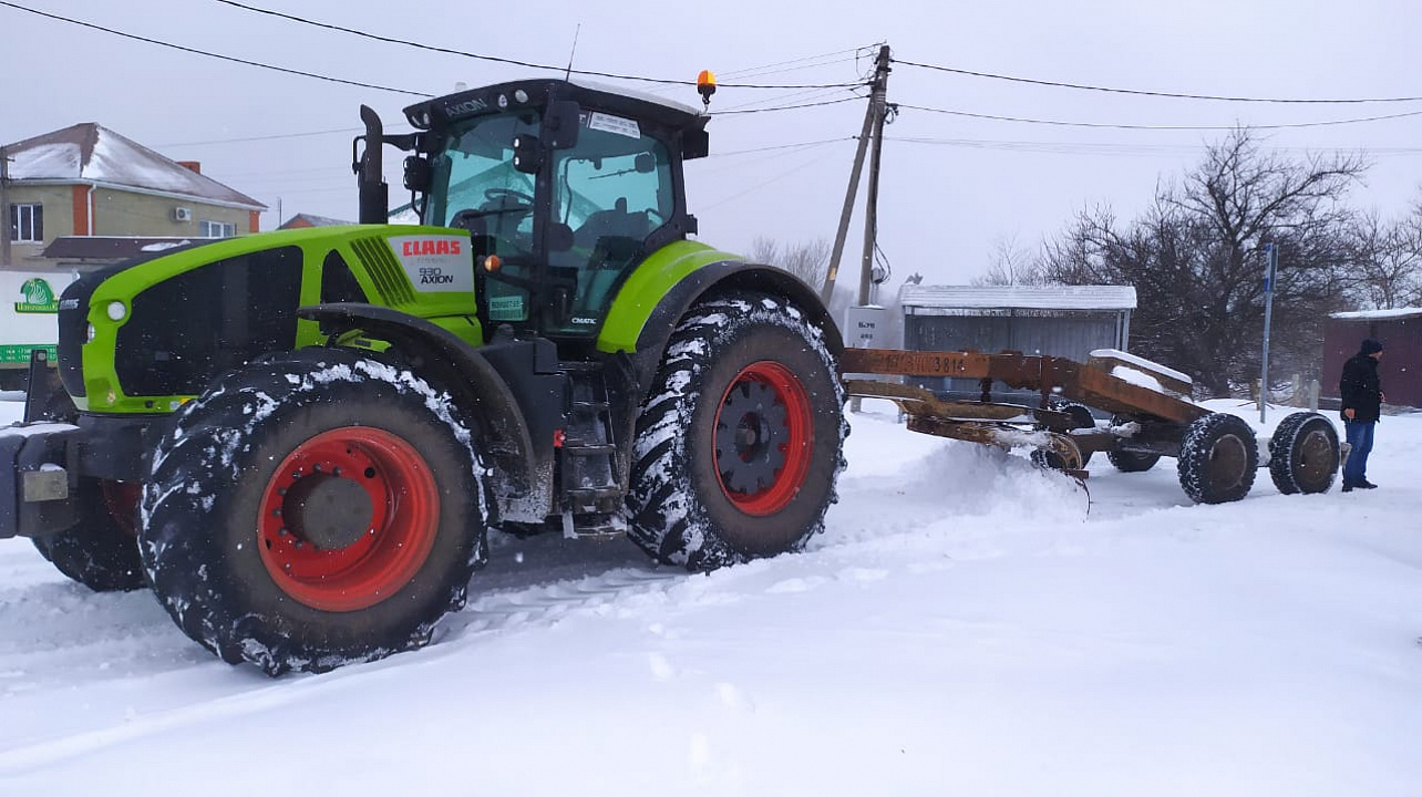 В Елизаветинской и Белозерном за 3 дня от снега очистили 105 километров станичных улиц