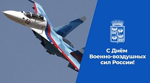 С Днём Военно-воздушных сил России Евгений Наумов и Вера Галушко поздравили военнослужащих 