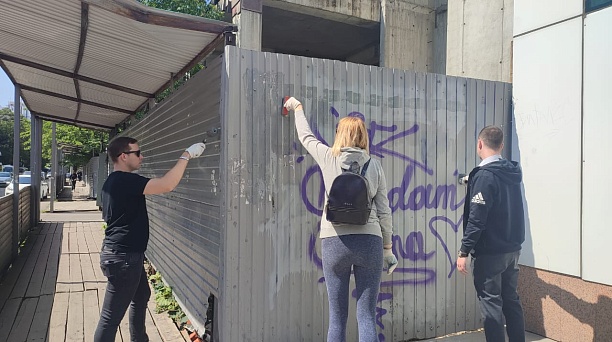 В Центральном округе прошел очередной субботник по наведению порядка