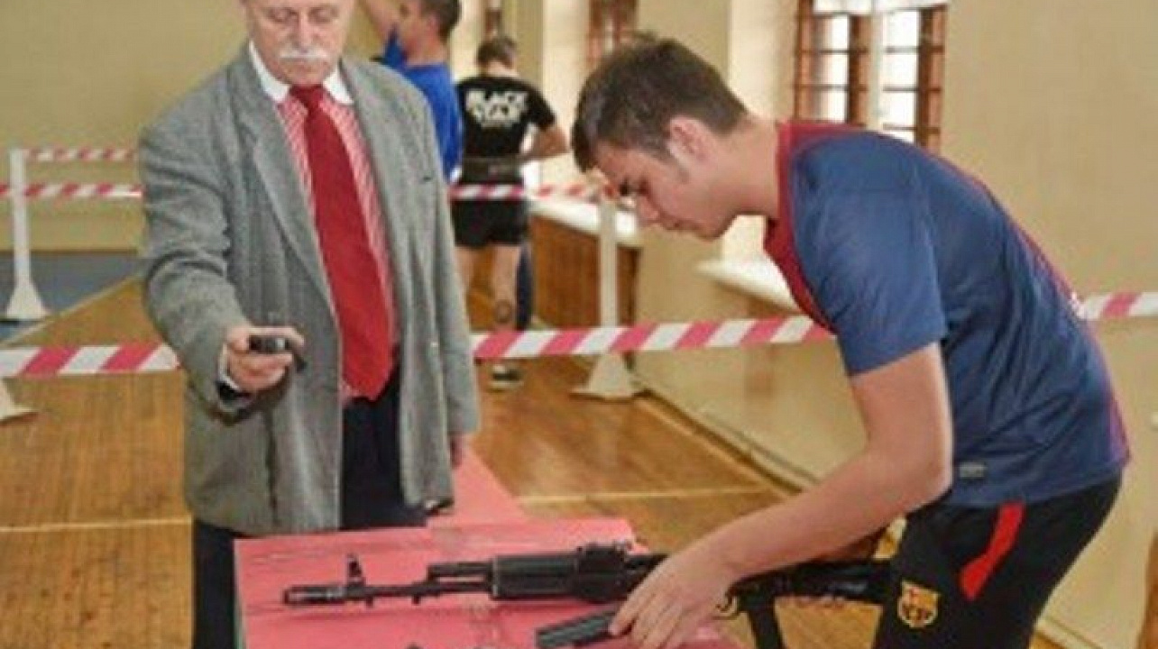 Соревнования по пятиборью в Краснодарском монтажном техникуме