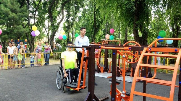 Спорт площадки для инвалидов открыли в Краснодаре