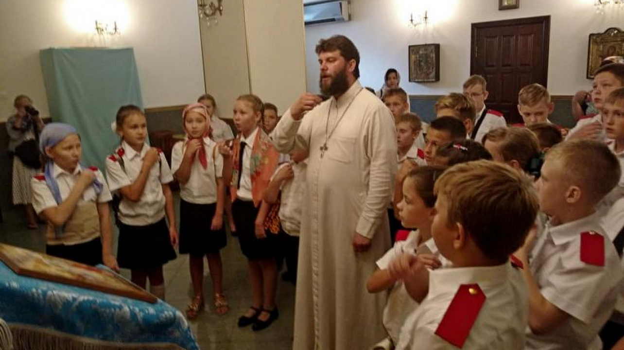 Казачата посетили Свято-Сергиевский храм