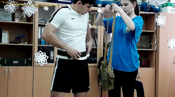 В школе № 41 прошёл окружной этап военно-спортивного конкурса «К защите Отечества готов!»