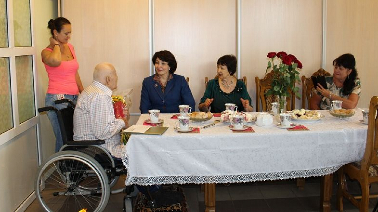 В день города Краснодара участник ВОВ Михаил Иванович Мошкин отметил 100-летний юбилей