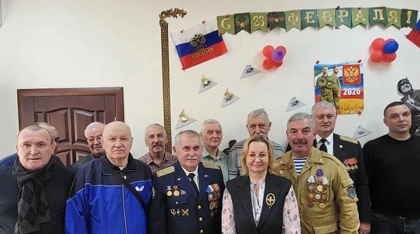 В Центральном округе Краснодара поздравили ветеранов боевых действий