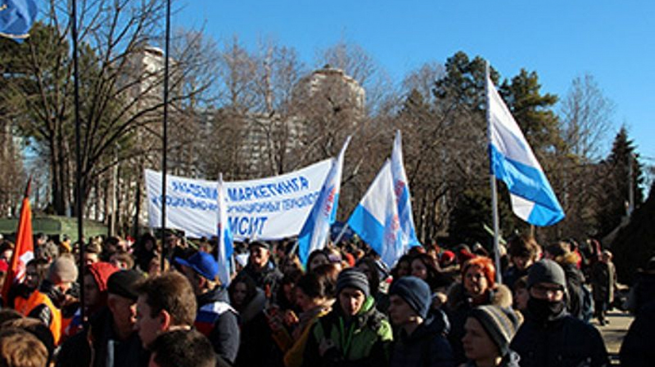 Студенты академии ИМСИТ приняли участие в открытии месячника оборонно-массовой и военно-патриотической работы