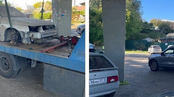 Еще одна брошенная машина покинула территорию Центрального округа