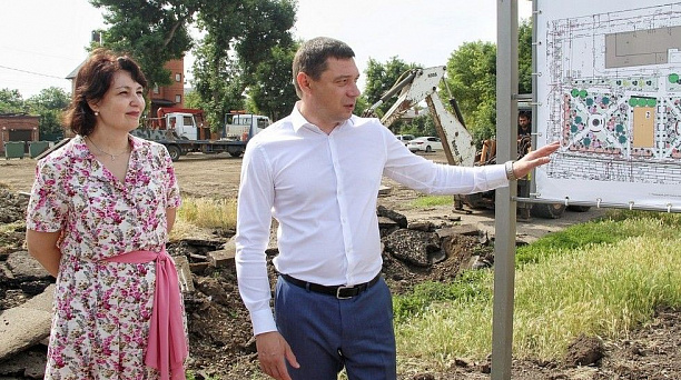 Евгений Первышов: Создание сквера на месте хлама и ржавых гаражей — яркий пример наших приоритетов в развитии территорий Краснодара