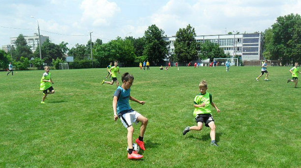 В Центральном округе прошли финальные игры по футболу