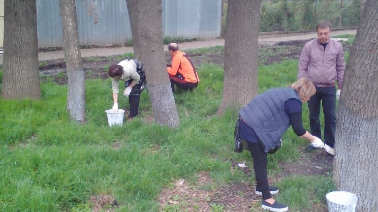 В поселке Краснодарском прошел масштабный субботник
