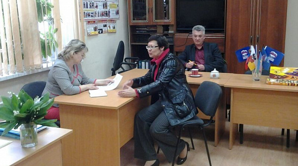 Депутат Законодательного Собрания Краснодарского края Ольга Ращектаева провела прием граждан