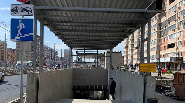 Отделочные работы в подземных переходах в районе новой трамвайной ветки Краснодара завершены на 80%