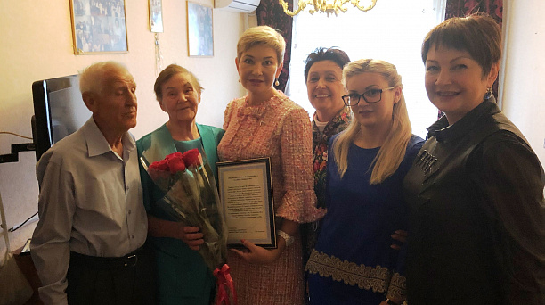 Изумрудный юбилей отметила супружеская пара из Прикубанского округа