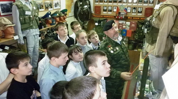 Школьники Центрального округа остались в восторге от экскурсии по музею прикубанских ветеранов Афганистана