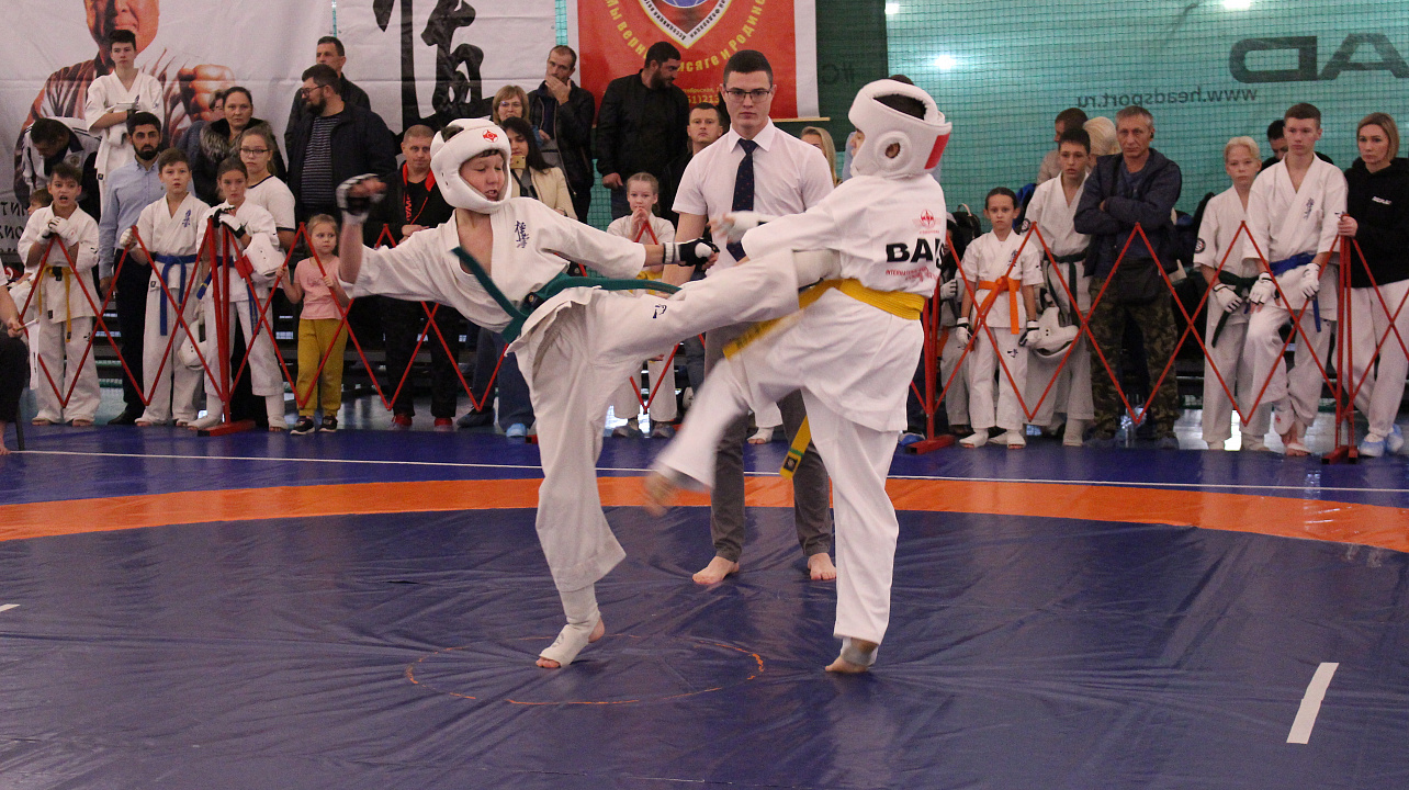 50 комплектов наград разыграли в Краснодаре на открытых городских спортивно-патриотических соревнованиях по киокусинкай