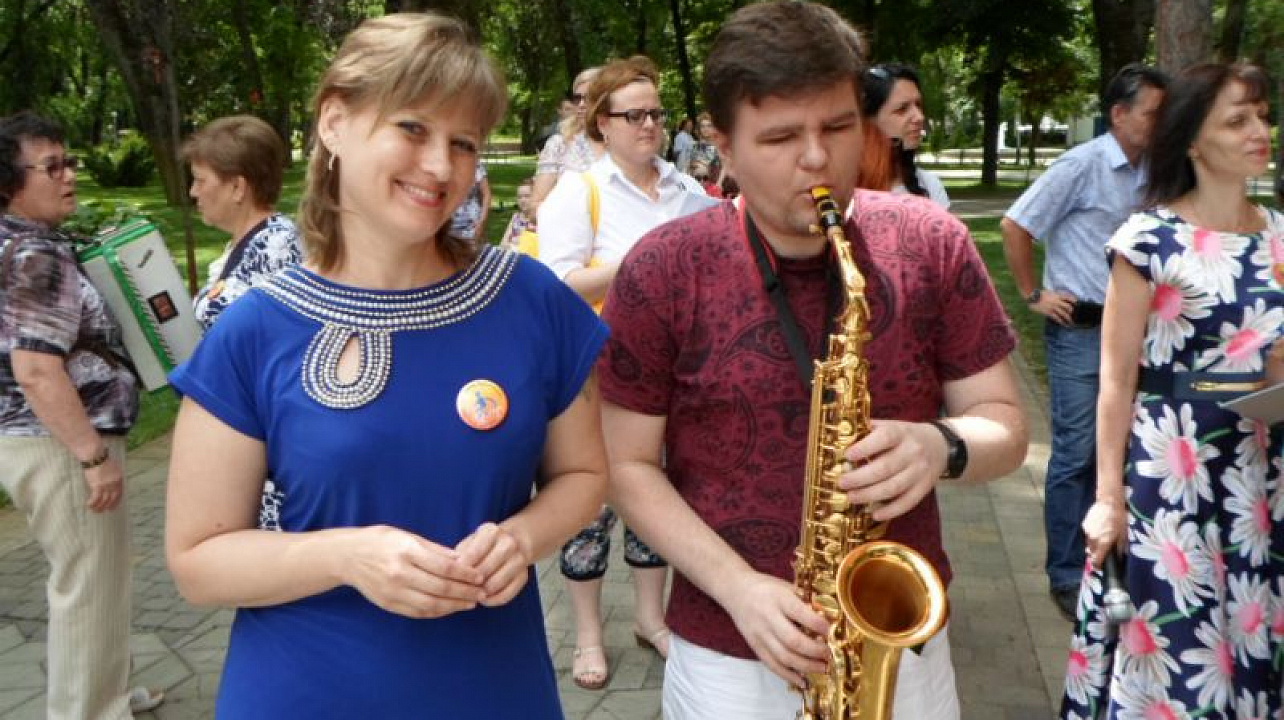 Слабовидящие члены организации «ВОС» приняли участие в марафоне «Мы есть у тебя Краснодар!»