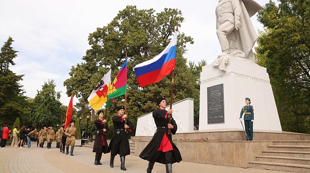 В Краснодаре прошёл Кубанский Парад Памяти в честь героев 9-й Пластунской  стрелковой дивизии