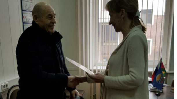 В Западном округе чествовали ветерана