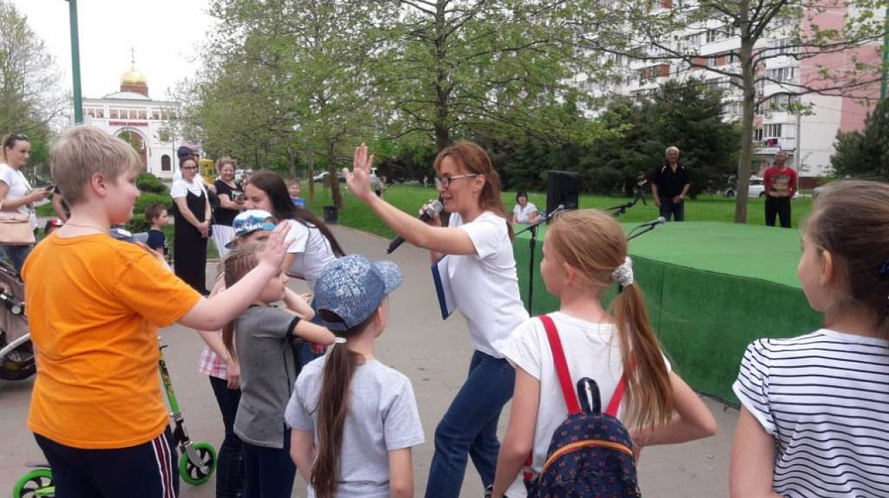 В Юбилейном микрорайоне отметили  Первомай