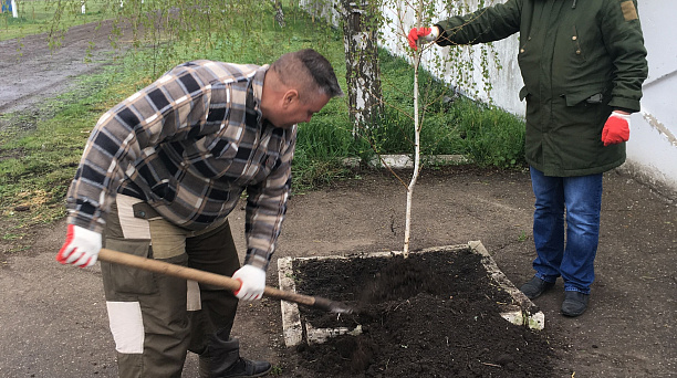 ОПХ «Центральное» приняли участие в челлендже #10000деревьевкраснодару