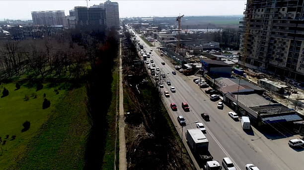 На въездном маршруте в Краснодар со стороны х. Ленина по ул. Бородинской создадут новый бульвар