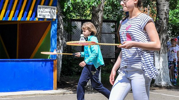В Прикубанском округе прошла спортивная эстафета для детей