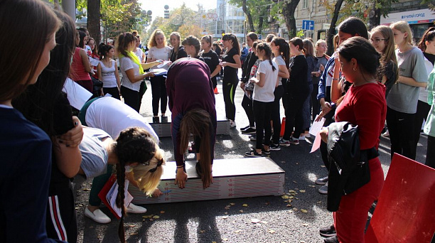 В Краснодаре на фестивале ГТО в выполнении нормативов приняли участие 500 человек