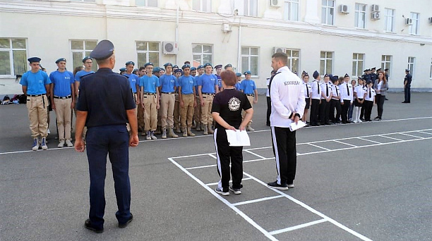 Юнармейцы Краснодарского высшего военного авиационного училища летчиков выполнят нормативы ГТО