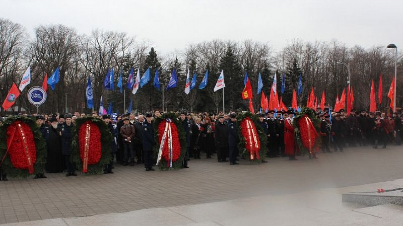 Жители Центрального округа приняли участие в торжественном митинге, посвященном освобождению Краснодара от немецко-фашистских захватчиков