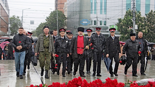 Казаки Краснодара приняли участие в праздновании Дня Победы