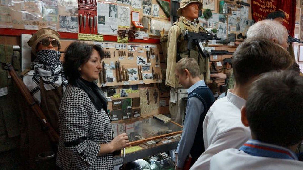 В Прикубанском округе прошла встреча с ветеранами вооруженных конфликтов в музее боевой славы воинов-интернационалистов.jpg