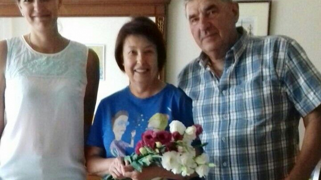 Семью Лях из Прикубанского округа поздравили с 40-летием супружеской жизни