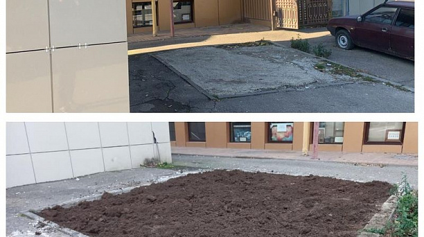 В Центральном округе демонтируют незаконные парковки