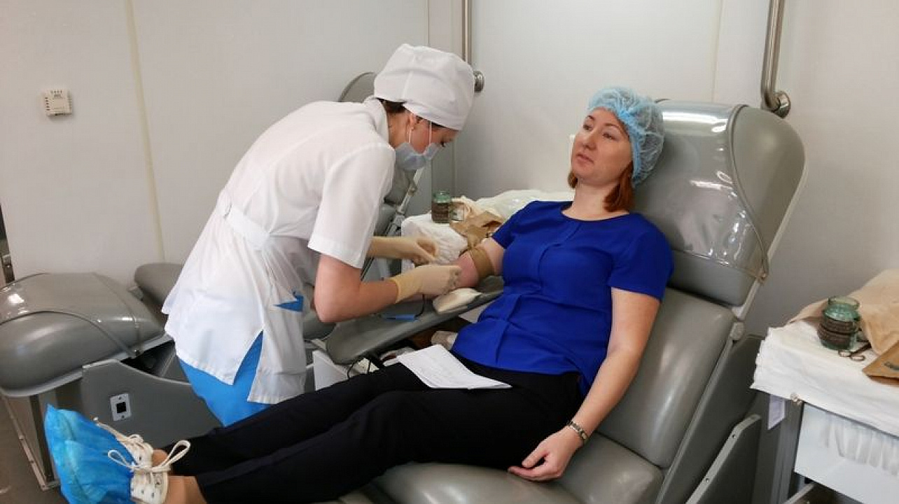 Сегодня в Центральном округе прошел донорский марафон