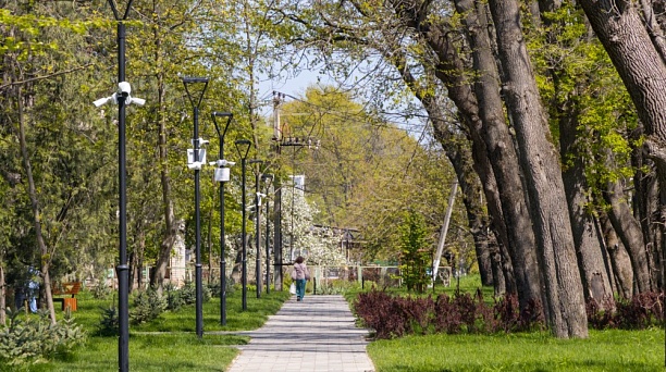 Сквер Памяти Героев-танкистов в пос. Колосистом интегрирован в единую муниципальную систему видеонаблюдения