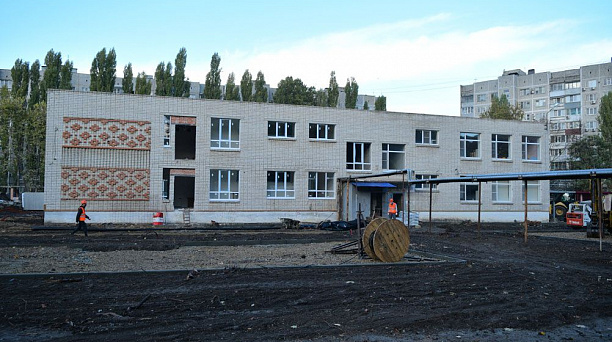 Новый детский сад в микрорайоне Гидростроителей Краснодара готов на 60%