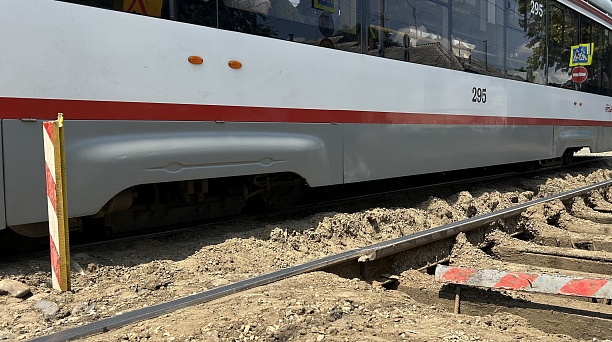 С 20 июня из-за ремонта трамвайного переезда изменится схема движения транспорта по ул. им. Тургенева