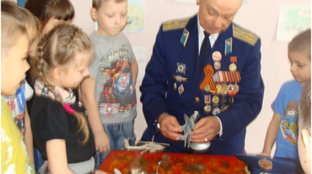 В детском саду № 129 проходят встречи с фронтовиками