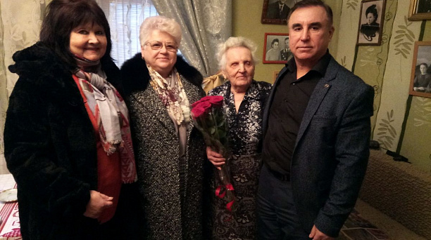 Встреча с вдовой Героя Советского Союза Романенко