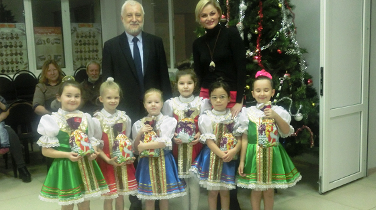 Воспитанники Детского сада № 75 приняли участие в концерте, посвященном Новогодним и Рождественским поздравлениям детей участников ликвидации Чернобыльской аварии