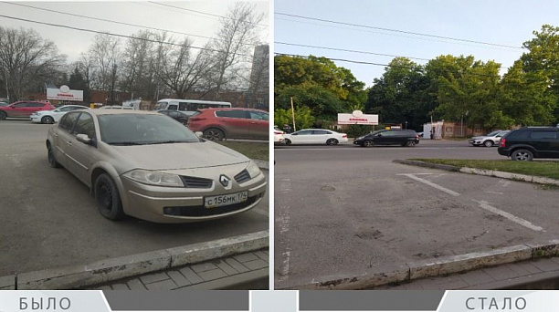 Очередную брошенную машину устранили с места стоянки в Прикубанском округе