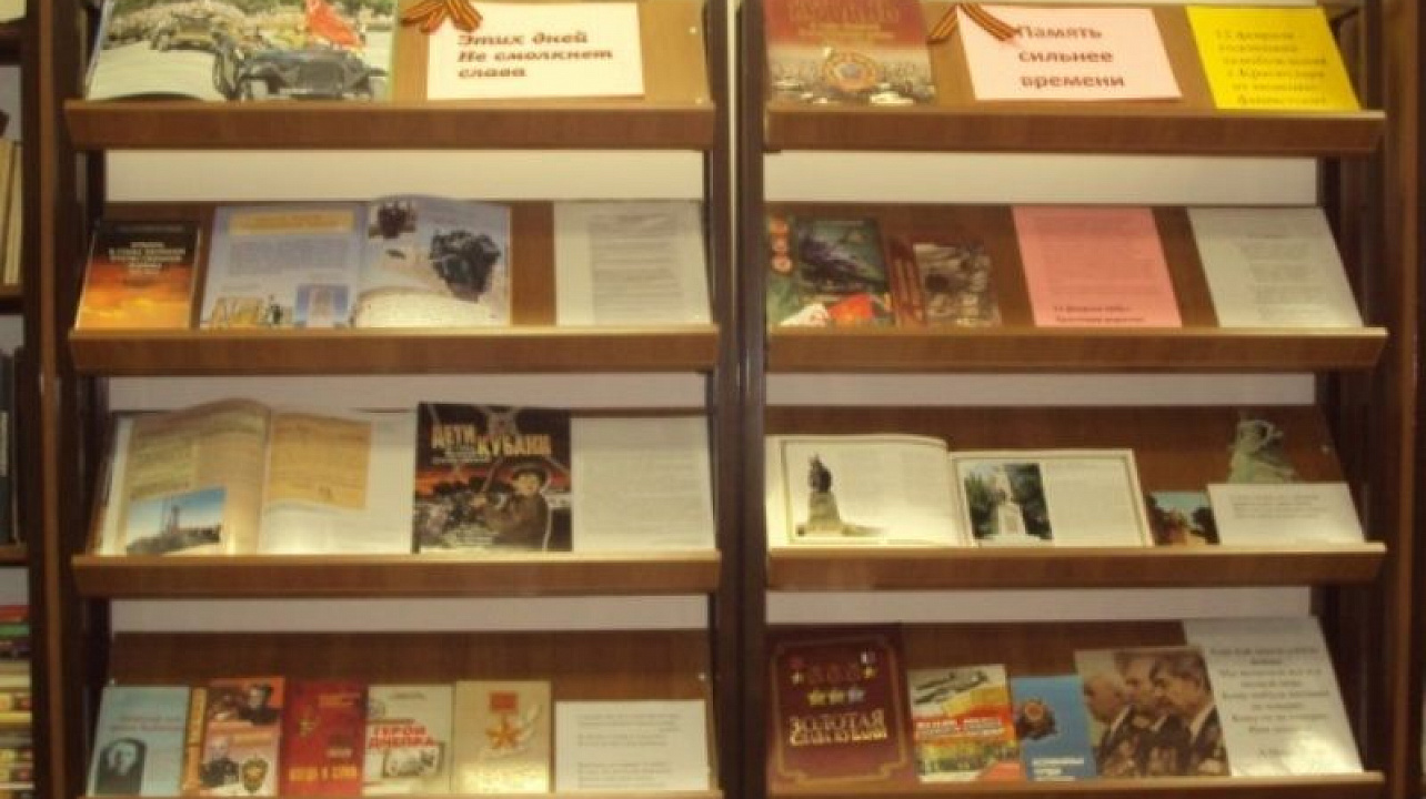 В библиотеке школы № 35 организована выставка «Когда стою у вечного огня»
