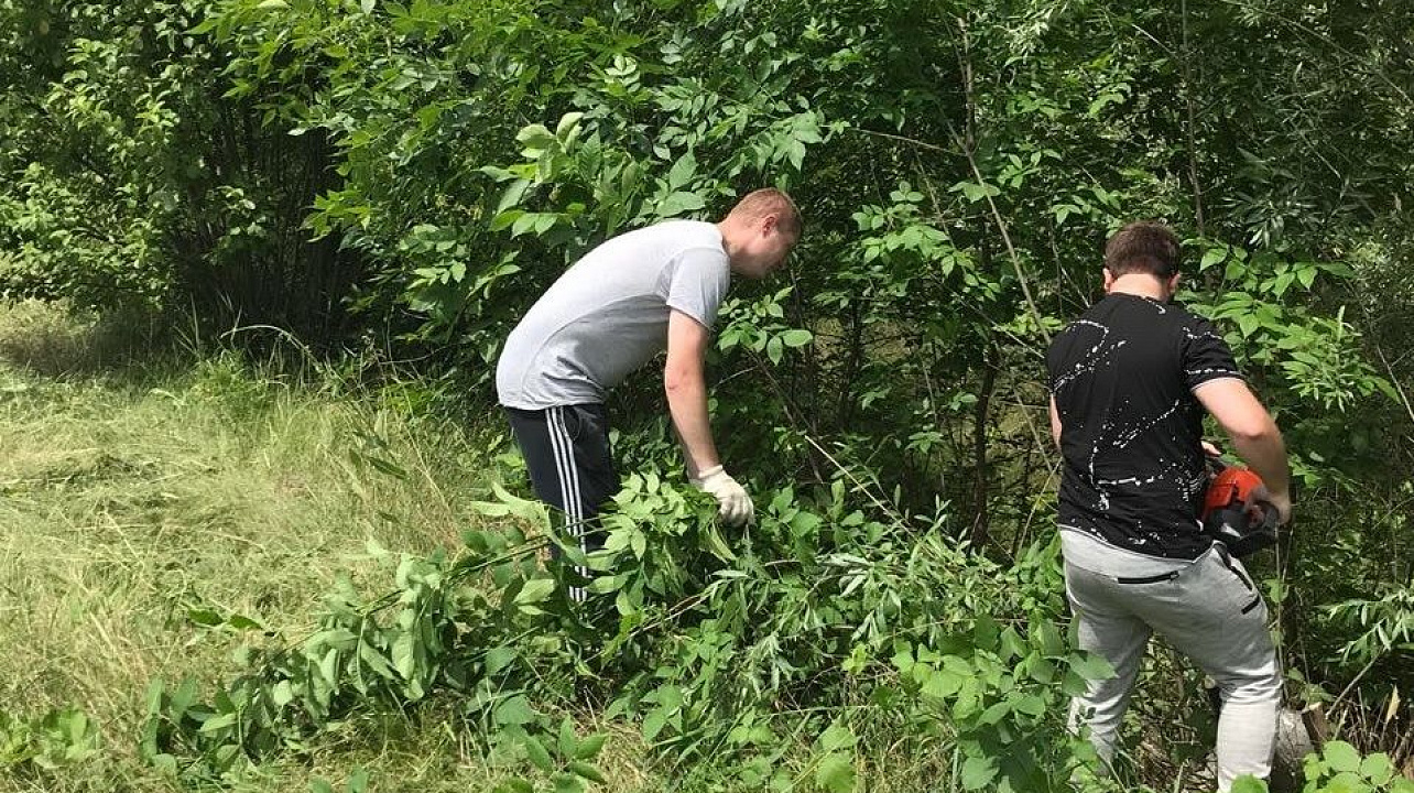 Сотрудники администрации Западного округа приняли участие в еженедельном субботнике
