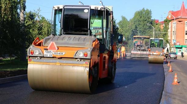 Дорожный ремонт ул. им. Тургенева в Краснодаре ведется на нескольких участках в рамках разных программ