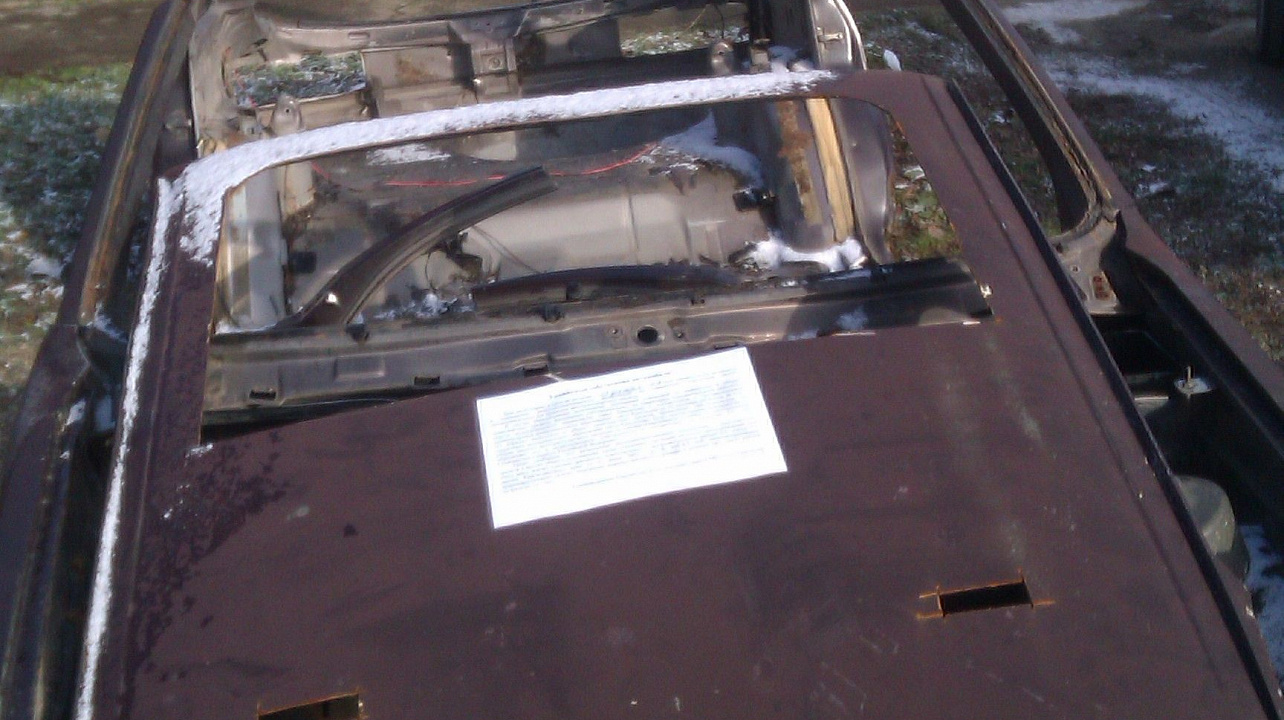 В Елизаветинском сельском округе проведен очередной рейд по выявлению брошенного автотранспорта