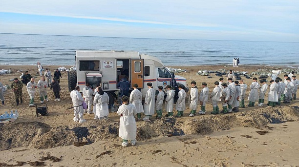 Краснодарские спасатели и волонтеры в Анапе за сутки очистили ещё полкилометра пляжа