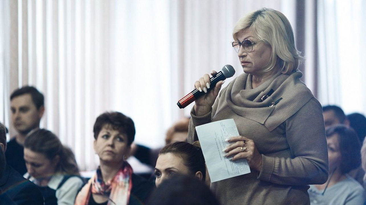 В поселке Знаменский состоялась встреча с жителями