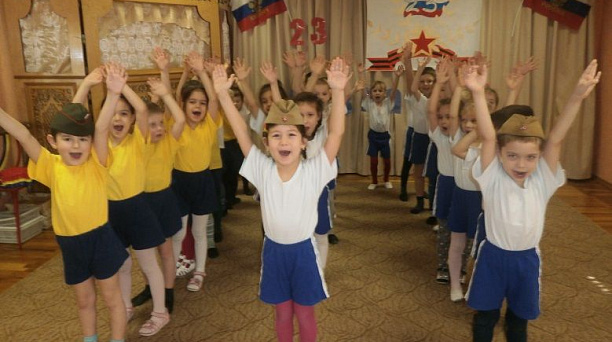 В детском саду № 110 продолжается месячник оборонно-массовой работы