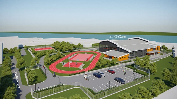 Физкультурно-оздоровительный комплекс на ул. им. Вавилова в Краснодаре готов на 20%